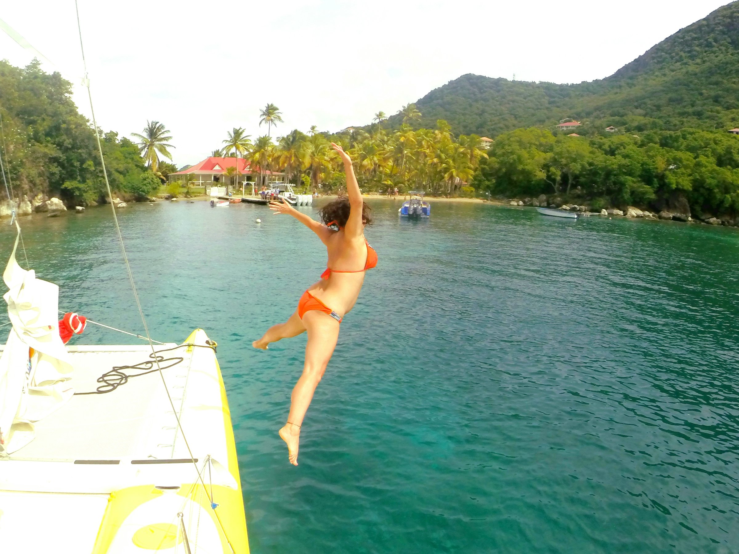 2h Sailing catamaran in La Baie des Saintes
